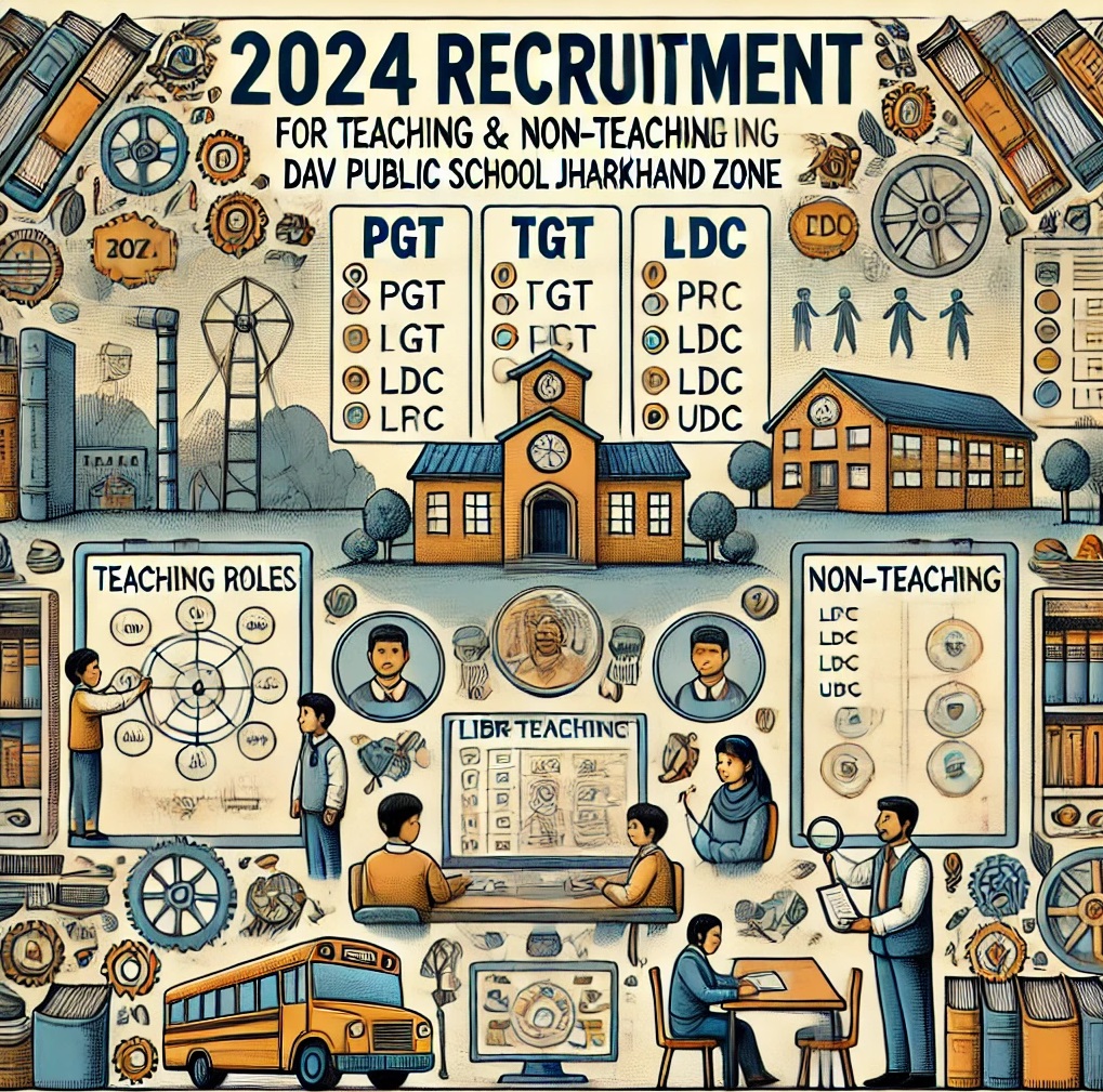 DAV Public School Jharkhand Zone Teaching & Non-Teaching Recruitment 2024